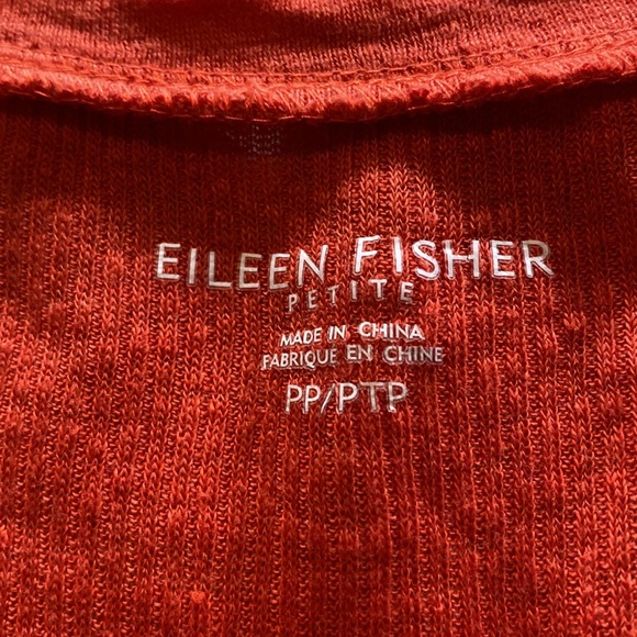 Tomato Silk Knit Boxy Top - Eileen Fisher - Picture 5 of 9